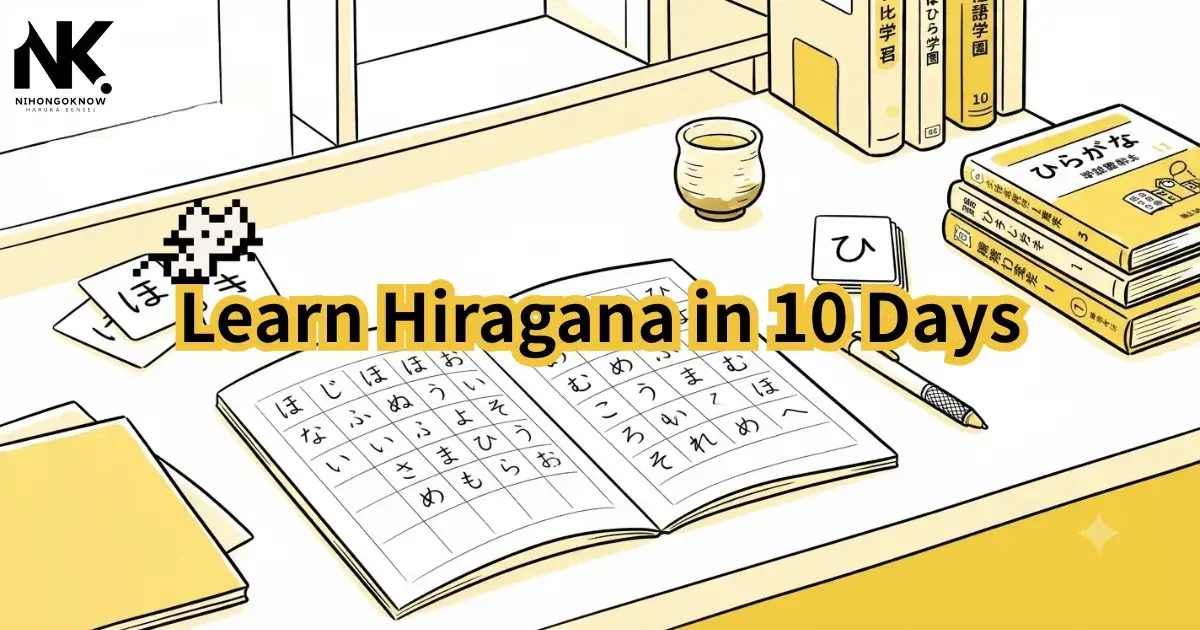 How to Learn Hiragana in 10 Days: A Day-by-Day Plan